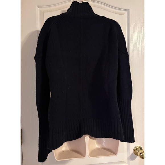 Zadig & Voltaire Merino Wool Alma We LOVE NOW Turtleneck Sweater Medium Navy Red - Picture 6 of 12